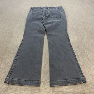 VTG Y2K GAP Long & Lean Jeans Womens 10 Bootcut Stretch Flare Denim Faded Black